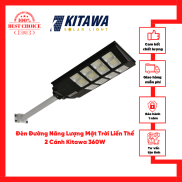 Đèn Đường Năng Lượng Mặt Trời Liền Thể 2 Cánh Kitawa 360W LT5360