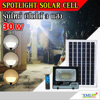 XML-Solar ไฟสปอตไลท์โซล่าเซลล์ 30 Watt กล่องสีน้ำตาล (เปิดได้ 3 แสง)