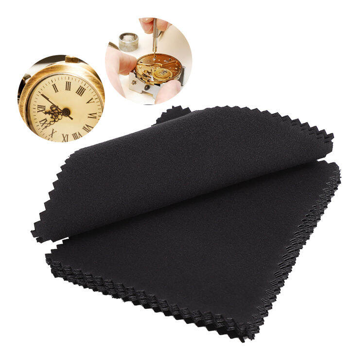 DoubleSided Watch Cleaning Cloth Watch Cleaner Tool Watch Cleaning Cloth for Gold Silver