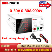 NICE-POWER 900W 30V 30A 900W ปรับได้แหล่งจ่ายไฟ DC แหล่งจ่ายไฟสลับห้องปฏิบัติการแรงดันไฟฟ้าควบคุม220V ชาร์จแบตสำรองแบบพกพา