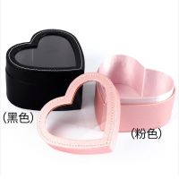 [COD] New boutique window transparent high-end leather flower box heart-shaped gift Day