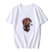 Tupac เสื้อยืดคอกลมแขนสั้นพิมพ์ลายฤดูร้อนสําหรับผู้ชาย 2 ชิ้น  T8WD