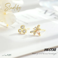 Studify | Nectar ต่างหูเจาะ เงินแท้ เหมาะกับคนแพ้ง่าย