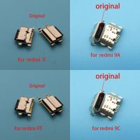 10pcs Original Charger Type C Micro Mini USB แท่นชาร์จพอร์ตเชื่อมต่อซ็อกเก็ตสําหรับ Xiaomi Redmi 9 9A 9C 9T