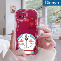 เคส Dienya สำหรับ Realme C12 C15 C25 C21 Narzo 20 Narzo 30A Narzo Narzo 50A การ์ตูนน่ารักโดราเอมอนขอบเนื้อครีมนุ่มเคสมือถือกันกระแทกแบบใสโปร่งใสลายกล้องถ่ายรูปสร้างสรรค์เรียบง่ายฝาครอบป้องกันอ่อนโยน