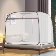 2022 Mới Đầy Đủ Dưới màn chống muỗi Rèm giường cài đặt miễn phí Có Thể Gập