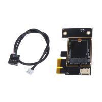 การ์ดเครือข่ายไร้สาย Wifi PCI-E 1X สำหรับ M.2 NGFF เดสก์ท็อป Wi-Fi อะแดปเตอร์สำหรับ AX200 9260AC 8260AC 7265AC 7260AC BCM94350ZAE