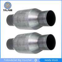 Talage 2x เครื่องฟอกไอเสียเชิงเร่งปฏิกิริยาสากล410250อุปกรณ์สแตนเลส