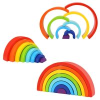 Tooky Rainbow Stacker 8pcs Wooden Toys