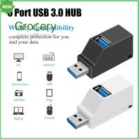 GROCERY LIFE ใหม่ แบบพกพา การถ่ายโอนข้อมูล ความเร็วสูง อะแดปเตอร์ USB 3.0 Hub 3 พอร์ต กล่องแยก