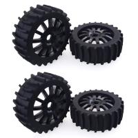 4Pcs 120Mm Snow Sand Paddle Tire Wheel Tyre 17Mm Hex for 1/8 Arrma Traxxas Redcat Team Losi HPI HSP Baja RC Car