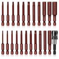 23Pcs Hexagon Head Wrench Drill Bit Set Metric SAE S2 Steel Hex Bits Quick Release Magnetic Screwdriver Kit for Assembling Drills  Drivers