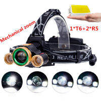 Headlamp HLZ3, LED XML T6+2x XPE, 1800 Lumen, Zoomable, 4 Mode, Camping Head lamp(ไม่รวมแบตเตอรี่)