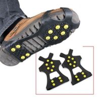 Professional Ice Snow Walking Shoes Spike Grip Protective Tool Shoes Covers Crampons Equipment for Camping Climbing