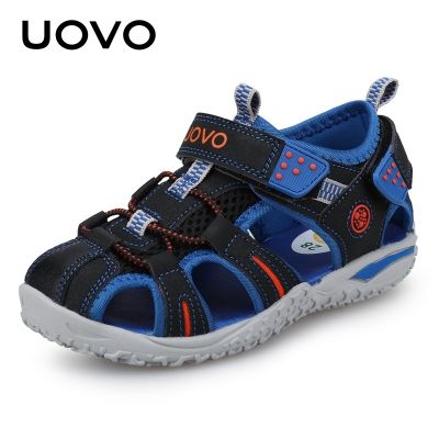 UOVO New Arrival Summer Beach Footwear Kids Closed Toe Toddler Sandals Children Fashion Designer Shoes For Boys And Girls 24-38