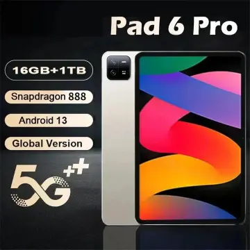New Global version Original Tablet Android 12 Snapdragon 870 Octa Core 16GB  Ram 1TB Rom Tablette PC 5G SIM WIFI Phone Call Pad 6