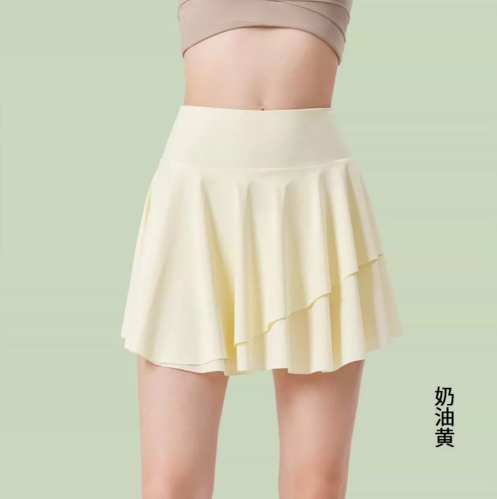 lulu-pleated-tennis-skirt-ladies-yoga-fitness-casual-a-line-culottes-golf-sports-running-breathable-skirt