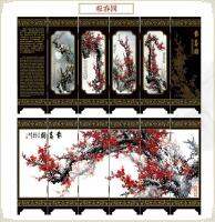 Handicrafts with Chinese characteristics Spring map antique lacquer small screen ornaments