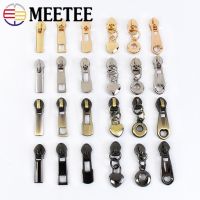 Meetee 10/20/50Pcs 3 Zipper Slider for Nylon Zip Tape Coil Zippers Puller Head Bag Clothes Zips Repair Kits Sewing Accessories