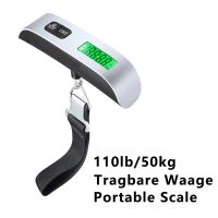 1pc Portable Scale Digital LCD Display 110lb/50kg Electronic Luggage Hanging Suitcase Travel Weighs Baggage Bag Weight Balance Luggage Scales