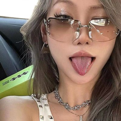 ▫☋☞ Luxury Italy Gradient Sunglasses Women High Quality Fashion Punk Y2K Cycling Sports Sun Glasses Men Diamond Goggle Shades UV400