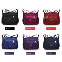 Feng Qi shop Multi Pocket Shoulder Bag Corss-body Purse Waterproof Nylon Travel Handbags for Women