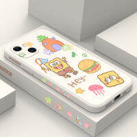 เคสสิ่งมีชีวิตประหลาด IPhone 15 14 13 12 11 Plus Pro Max Mini ซิลิโคนเหลวรูปแบบด้านข้าง