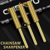 【CW】 Gold Coated Cylindrical Burr 4/4.8/5.5mm Sharpener Stone File Chain Saw Sharpening Carving Grinding Tools Silv