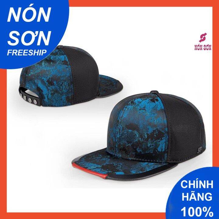 Nón Sơn Snapback xanh loang mỏ ngang bằng phong cách hip hop / Nón ...