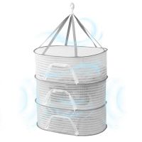 hot【cw】 Flat Drying Net Hanging Basket Folding Dry Rack Vegetable Dryer Mesh Flowers Buds Organizer 1/2 /3 Layers