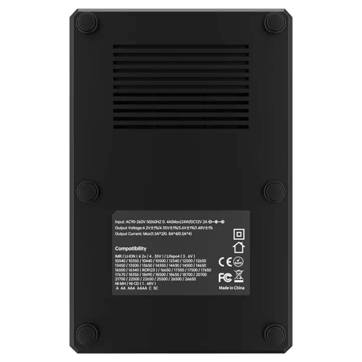 r4-usb-qc-battery-charger-intelligent-circuitry-global-insurance-li-ion-a-aa-aaa-aaaani-mh-18650-21700-26650-eu-plug