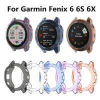 เคสป้องกันสำหรับ Garmin Fenix 6 6S 6X สมาร์ทวอทช์กรอบป้องกันนุ่มเคส TPU ใสคริสตัลสำหรับ6 Pro 6S Pro 6X Pro