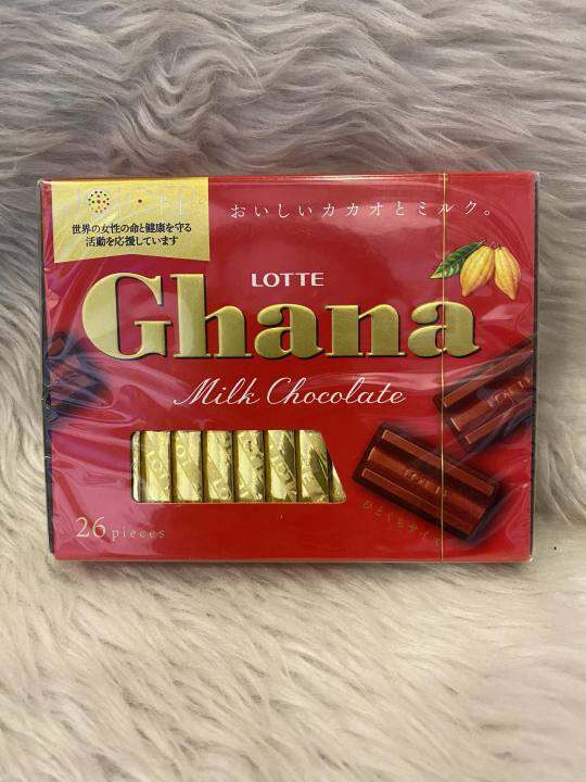 LOTTE GHANA CHOCOLATE BARS ( MILK CHOCO ) Lazada PH