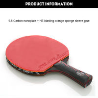 Professional 6 Star Ping Pong Racket ยาง NANO Carbon ตารางเทนนิส BAT Blade Sticky Toner กาวการฝึกอบรม Mind