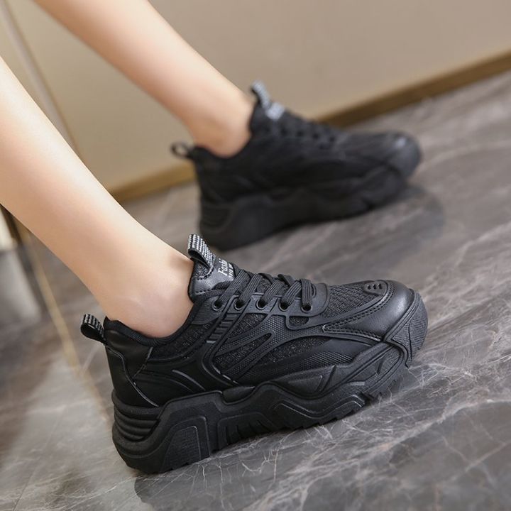 coolciothshop-new-รองเท้าแฟชั่น-ผ้าใบผู้หญิง-เสริมส้น-4-5-ซม-ไซส์เล็กควรสั่งเผื่อไซส์-มี3สี-ขาว-ดำ-กาแฟ