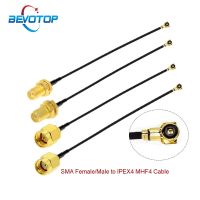 2PCS/lot IPEX4 Cable uFL u.FL IPX IPEX4 MHF4 Female to SMA Female WIFI Antenna RF Coaxial Cable RG1.13 Pigtail Extension Jumper