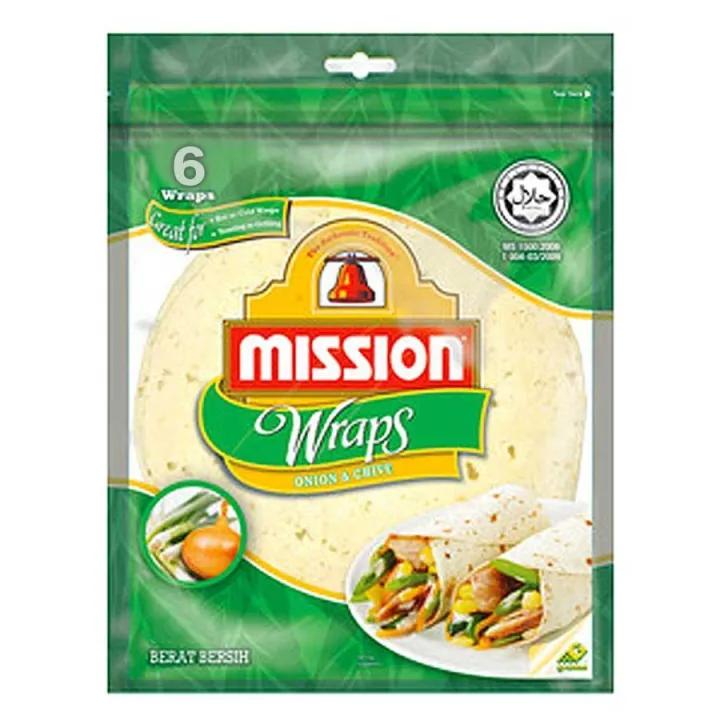 Mission Wraps Onion & Chives Taco Wrap 270g NET (6 pieces) Lazada PH