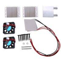 DIY kits Thermoelectric Peltier Refrigeration Cooling System Water cooling+ fan+ 2pcs TEC1-12706 Electrical Circuitry Parts