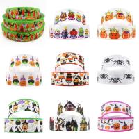 5 Yards Multi Sized Cartoon Printed Grosgrain Ribbon DIY Sewing Wrapping Art Gift Wrap Bow-knot Crafts Home Packing 5Yc12644 Gift Wrapping  Bags