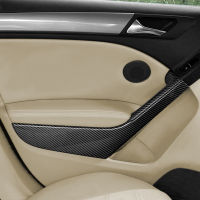 ABS คาร์บอนไฟเบอร์ภายในรถประตู Handle Armrest แผงป้องกันสำหรับ VW Golf 6 MK6 2008 2009 2010 2011 2012 2013