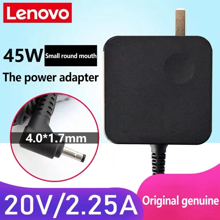 Adapter For Lenovo Laptop Charger 20v 2.25a Square 45w 4.0*1.7mm