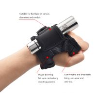 Scuba Dive Flashlight Holder Snorkeling Torch Wrist Strap Gloves for Water Sport