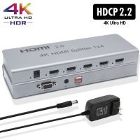 4K 60Hz 1x8 HDMI 2.0 Splitter 1 in 2 4 6 8 out 1x2 1x4 HDMI Distributer Splitter Video Converter EDID RS232 for PS4 PC DVD To TV