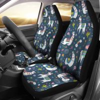 [HOT IUXKLKXLWSGH 551] Llama Car Seat Covers (ชุด2ชิ้น) Universal Front Car และ Suv Seat Covers Custom Seat Protector Llamas Car Accessory Gift