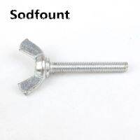 10pcs/Lot Butterfly screw Y Type screw M8X16/20/25/30/35/40mm Iron white zinc Horn hand screw