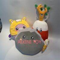 Lankybox Boxy/Foxy/Rocky ตุ๊กตาผ้าขน หุ่นยนต์การ์ตูนที่ถอดออกได้ของเล่นนุ่มตุ๊กตาของขวัญสำหรับเด็กกลายเป็นหมอนตุ๊กตาสาว