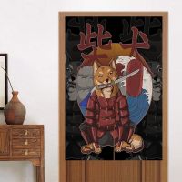 Japanese-Style Cartoon Animation Samurai Monster Fabric Door Curtain Partition Cooking Shop Kitchen Restaurant Noren