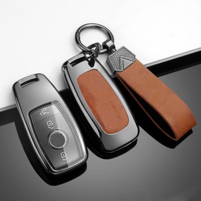 Alloy Remote Key Cover Case For Mercedes Benz A C E S G Class GLC CLE CLA GLB GLS W177 W205 W213 W222 X167 AMG Car Accessories