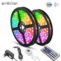 RGB แถบไฟ LED ไฟ10M 3528 SMD แถบไฟสายประดับเทป + 44คีย์ IR รีโมทคอนโทรล3M/5M สำหรับห้องนอนหน้าแรกทีวี Party