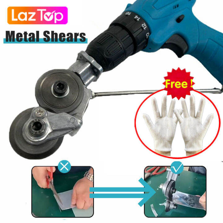Electric Drill Plate Cutter DIY Metal Sheet Cutter Free Cutting Tool Nibbler Saw Cutter Plate